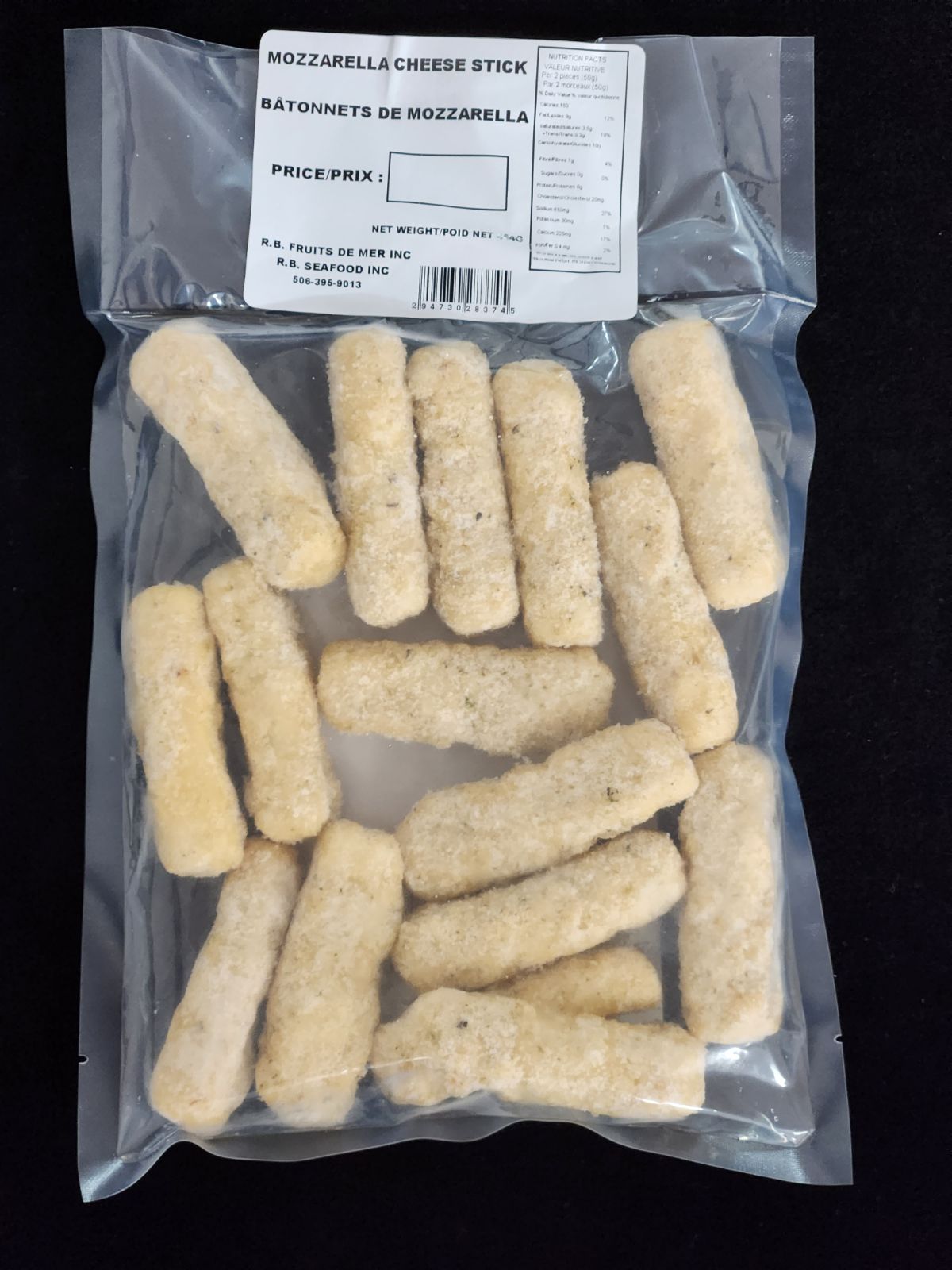 Bâtonnet de Mozzarella / Mozzarella Cheese Stick - 454 g