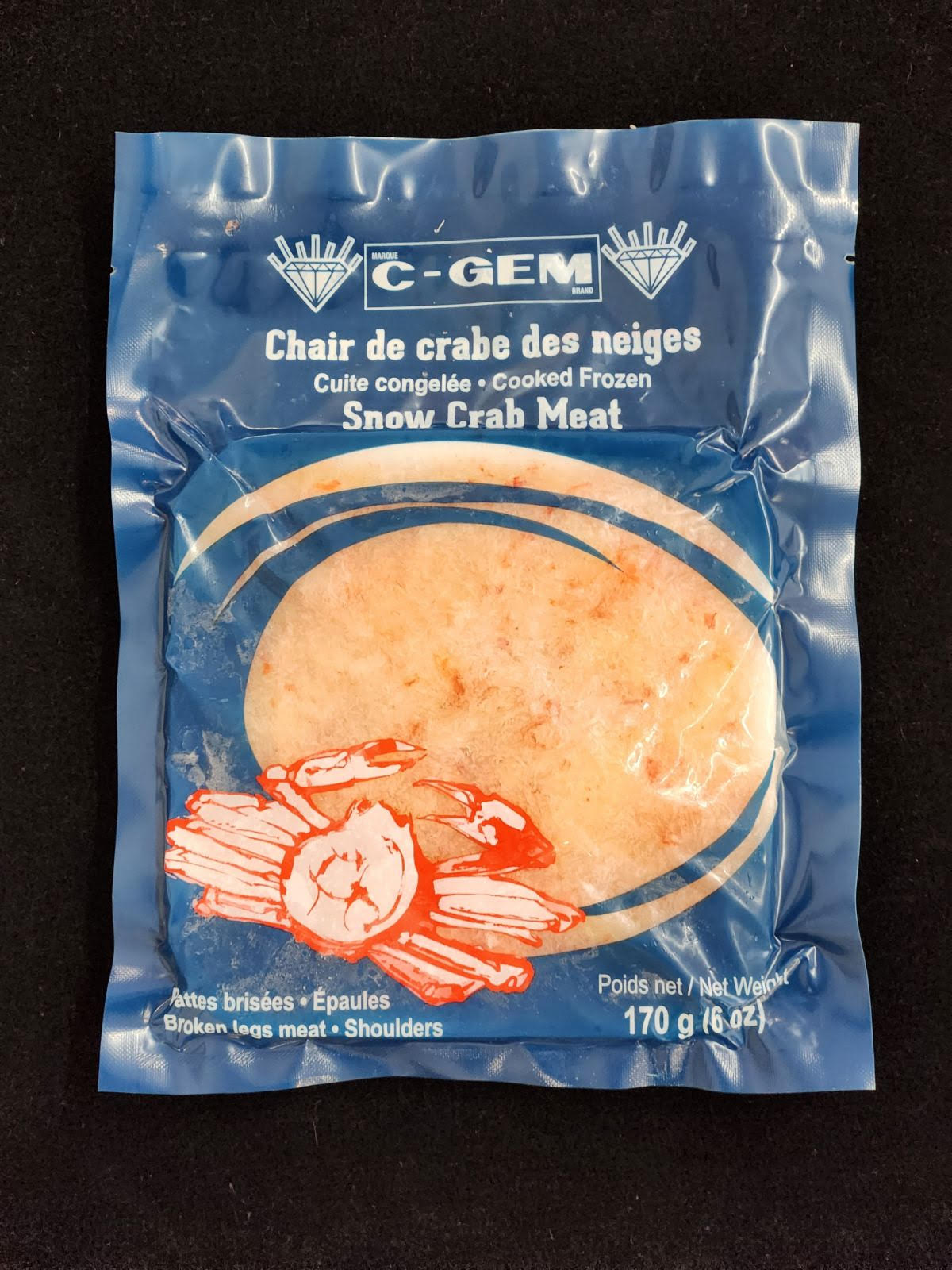 C-GEM - Chair de crabe - Pattes brisées & épaules / Crab Meat - Broken Legs & Shoulders - 6 oz