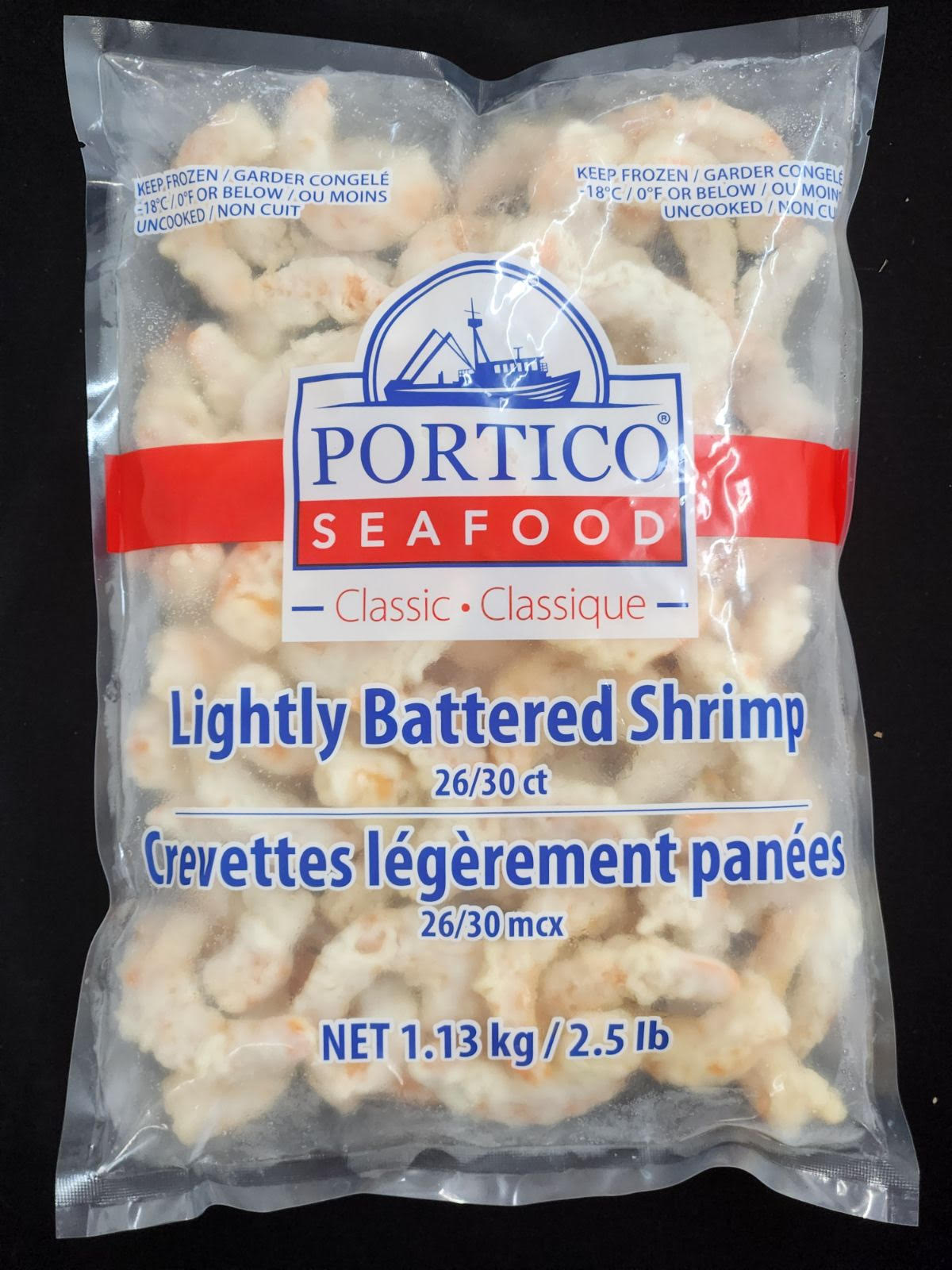 Crevettes légèrement panées - 2.5 lb