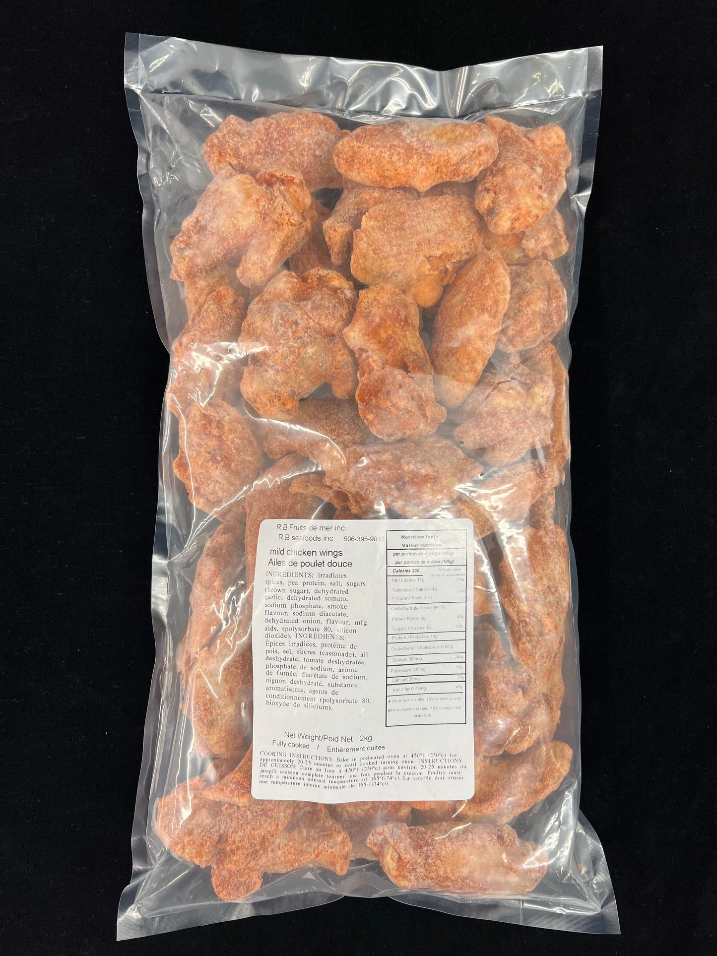Ailes de poulet douce / Mild Chicken Wings - 2kg