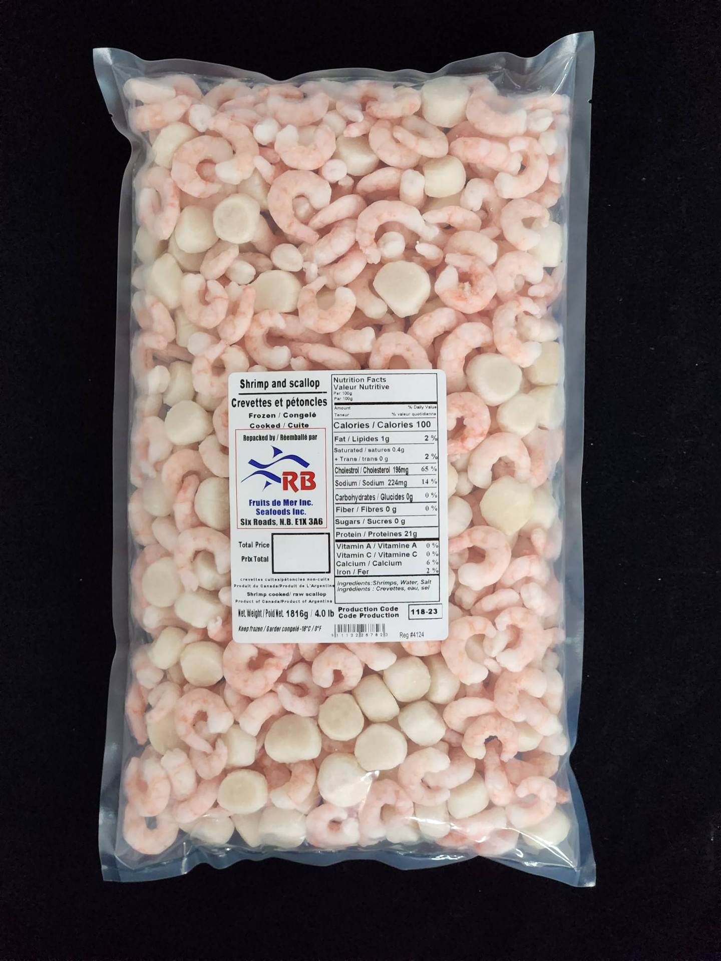 Crevette et pétoncles / Shrimps and Scallops - 1816g / 4lb