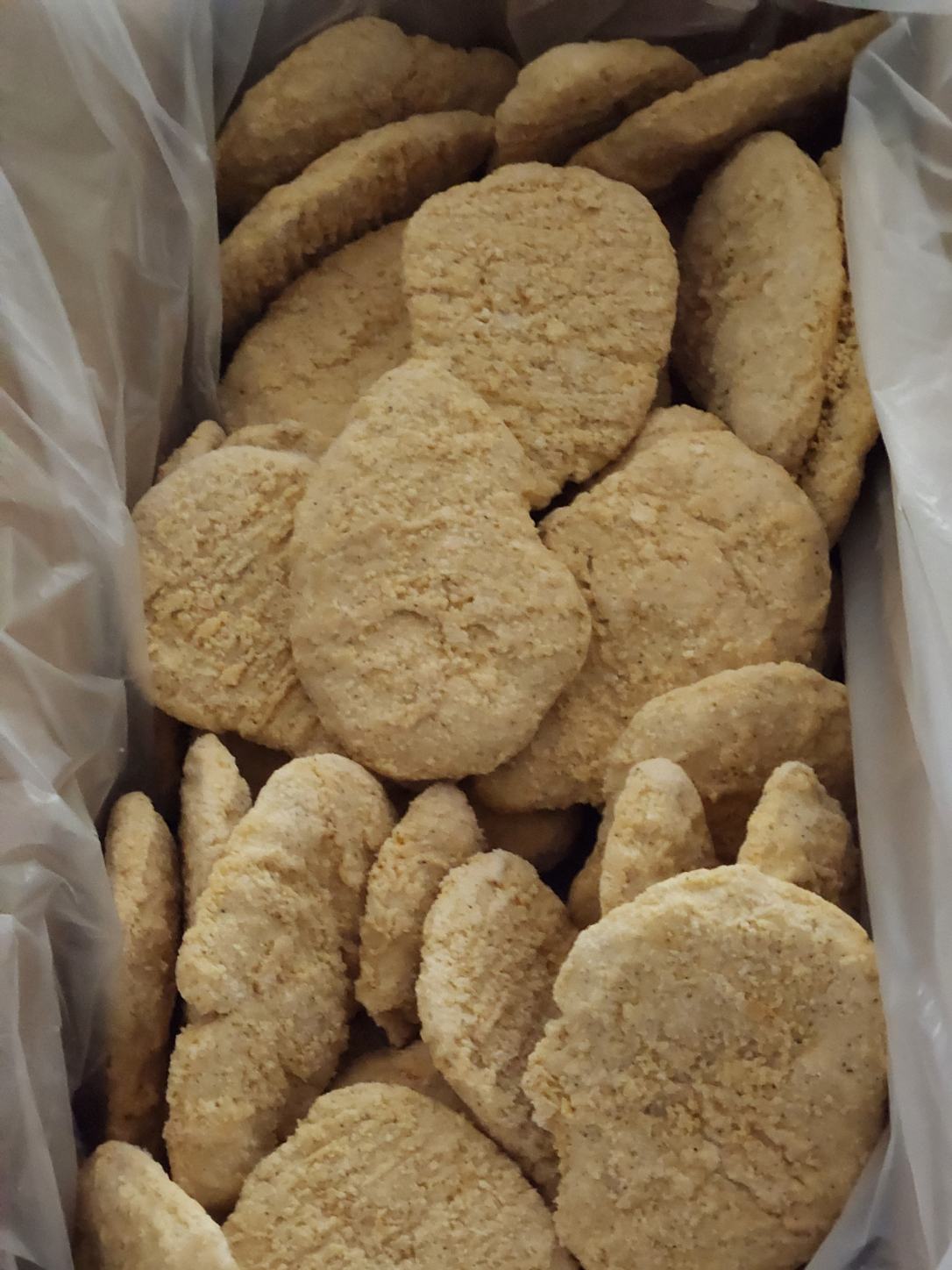 4 Kg - Burger de poitrine de poulet Cuddy / Chicken Cuddy Breast Strips- Boite 4kg