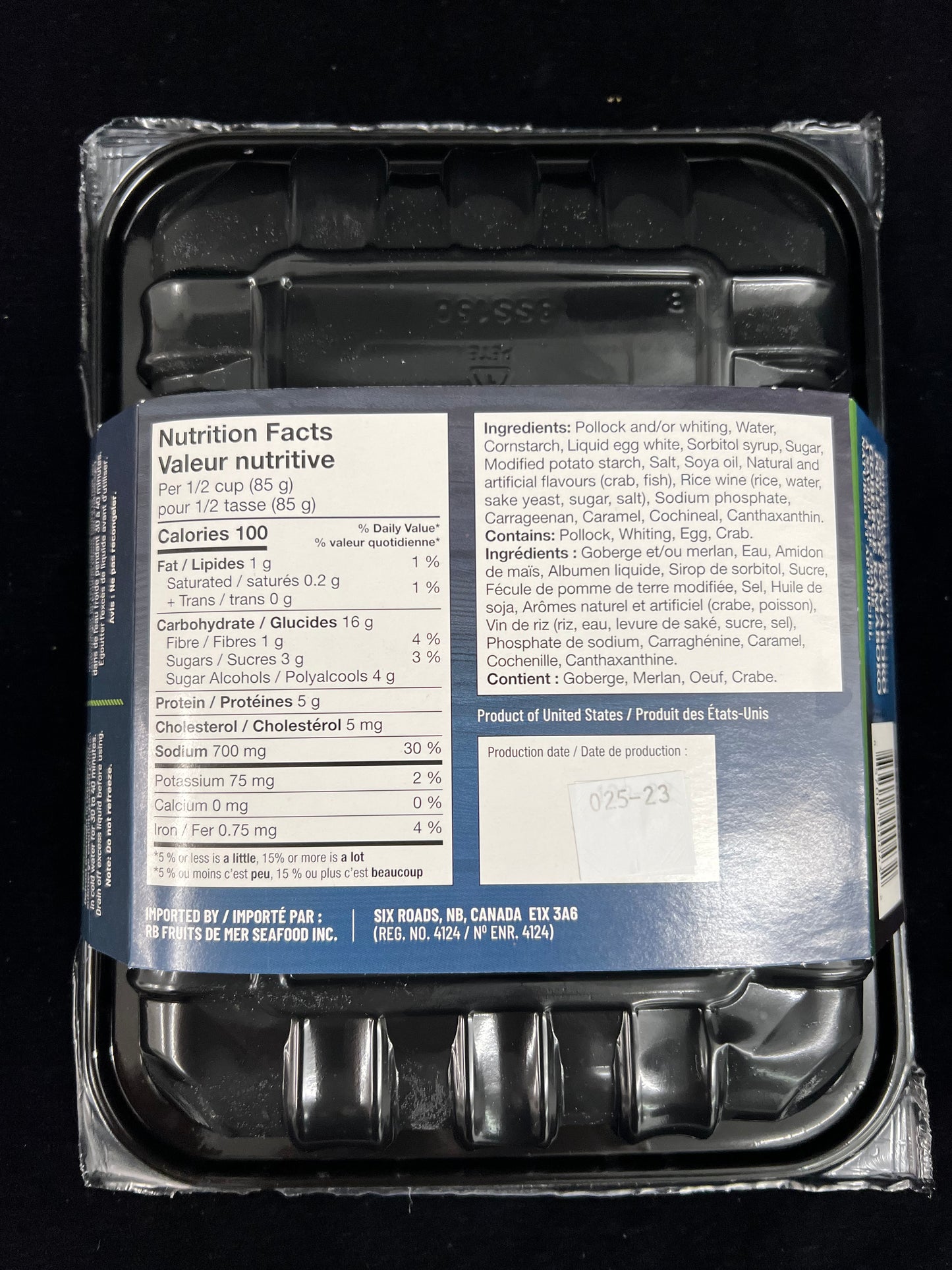 Goberge Kamaboko (Simili-crabe) / Pollock Kamaboko (Imitation Crab) - 400g