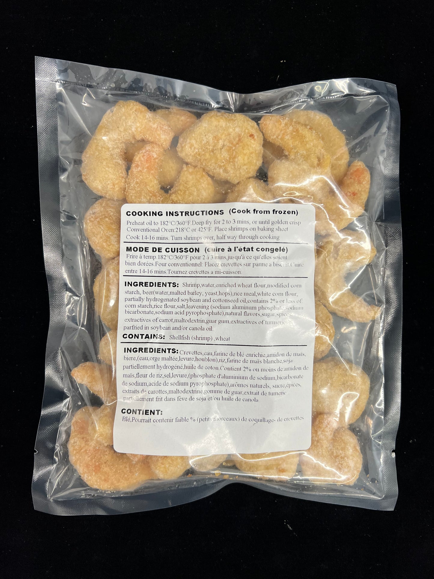 Crevette panées à la bière / Golden Ale Battered Shrimp - 340g