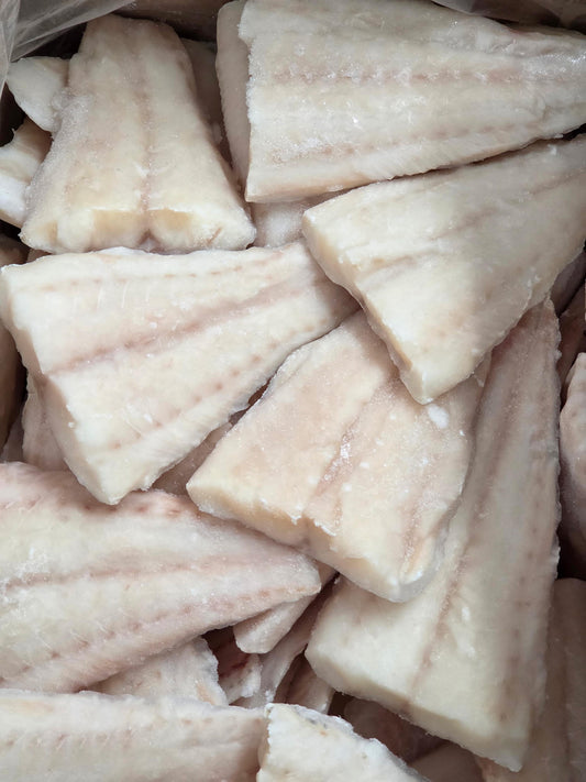 Queues d'aiglefin 3oz- Boîte 10 lbs