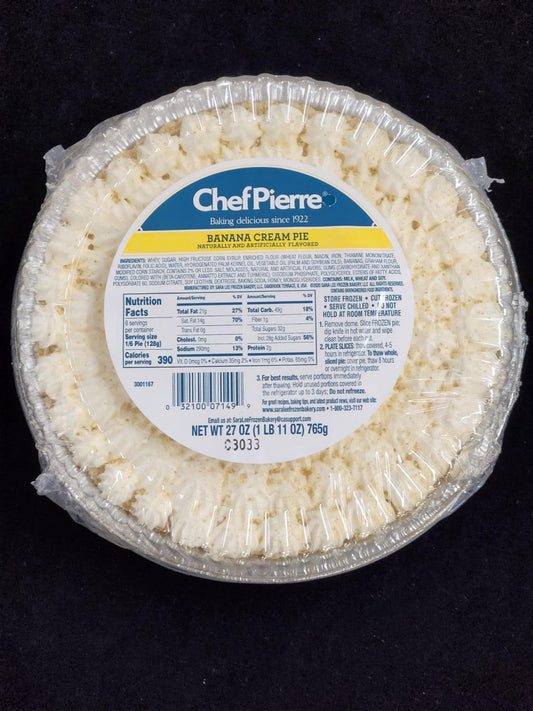 Chef Pierre / Banana Cream Pie - 765g
