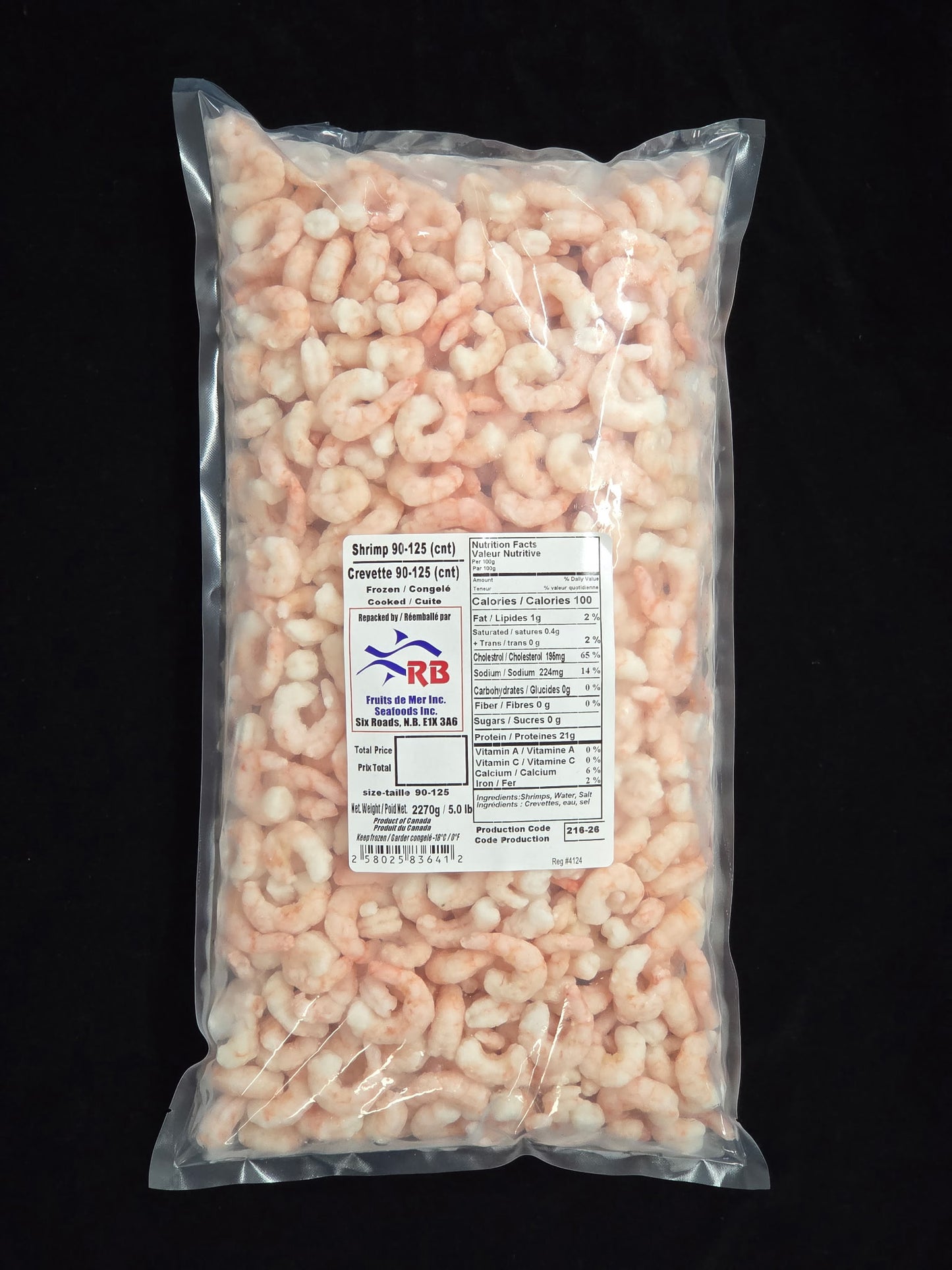 Crevettes du Canada (90-125) - 5 lb