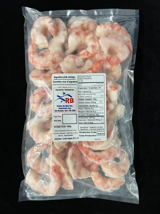 Crevettes rose d'Argentine (16/20)/ Argentina Pink Shrimps (16/20) - 1362 g