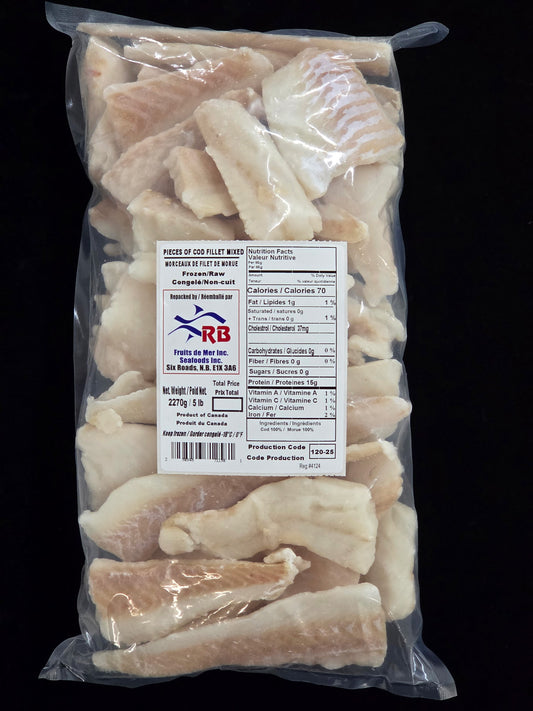 Morceaux de filet de morue- 5lbs