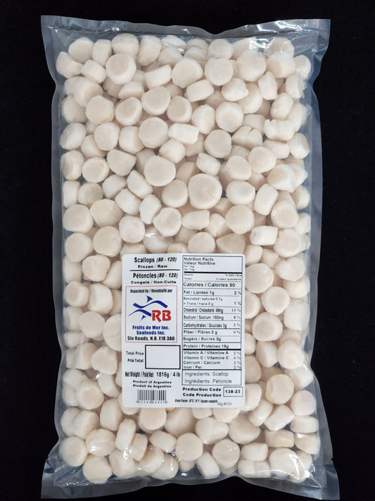 Scallops from Argentina (80-120) / Scallops from Argentina (80-120) - 1816g / 4 lb