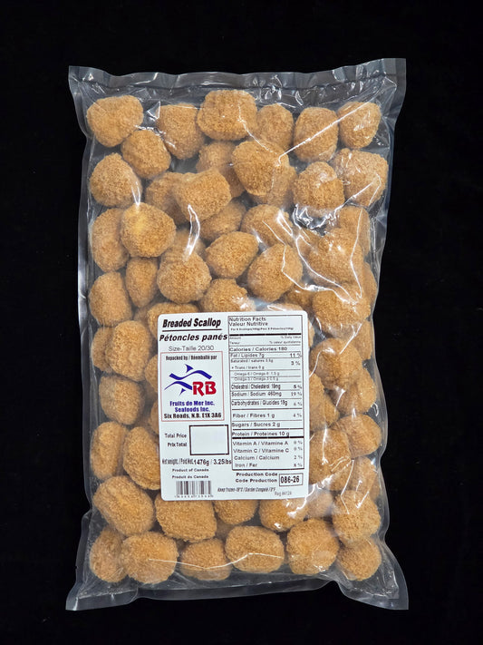 Pétoncles panées / Breaded Scallops - 3.25 lbs