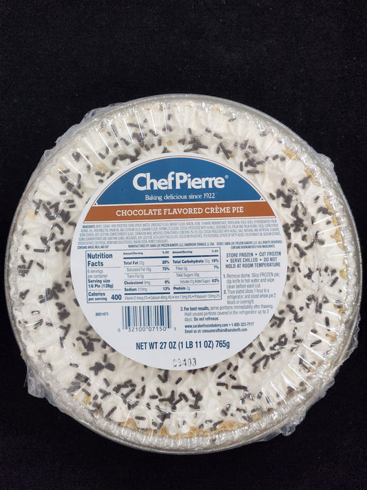 Chef Pierre / Chocolate Flavored Cream Pie - 765g