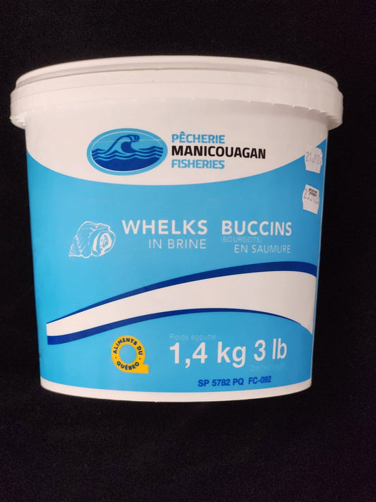Buccins bourgots en saumure / Whelks in brine - 3 lb