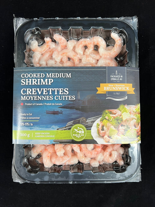 Crevettes Moyennes Cuites / Cooked Medium Shrimp - 300g