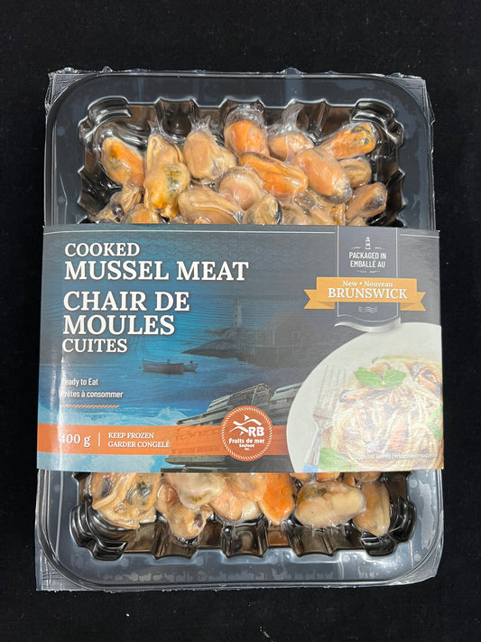 Chair de moules cuites / Cooked Mussel Meat- 400g